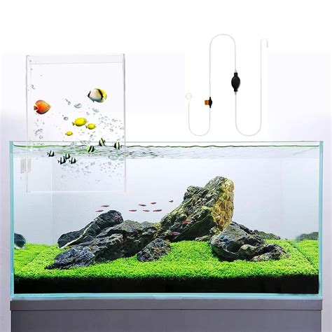 Bubble Magus 2 in 1 Negative Pressure Aquarium Fish Tank with .